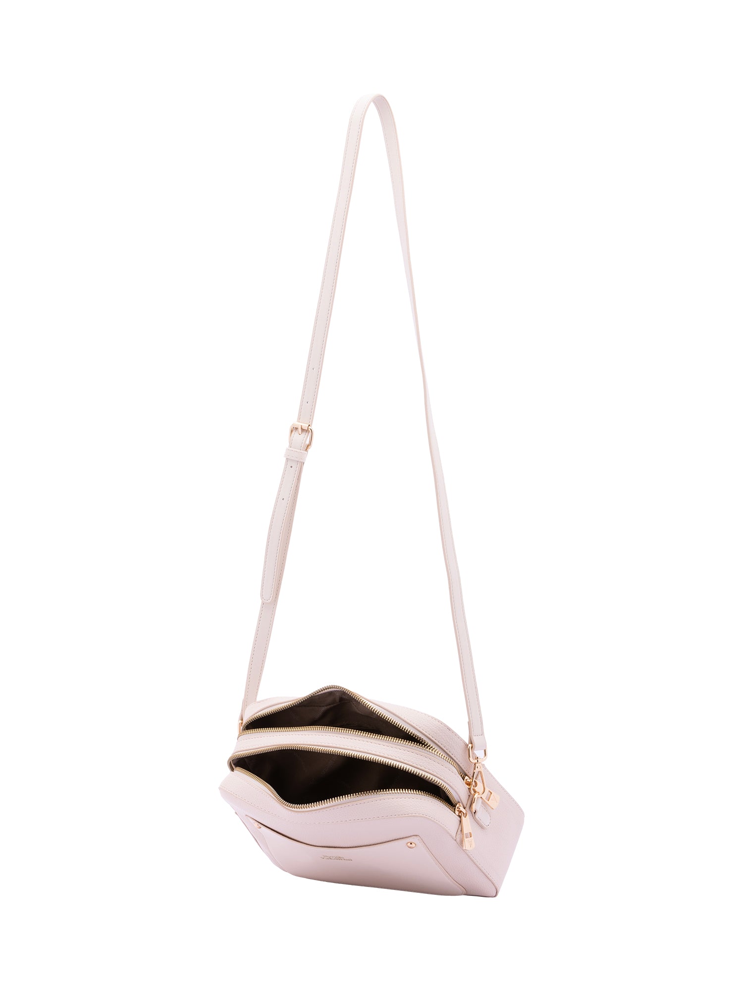 Borsa a tracolla da donna Ecopelle 7181-BEIGE Sergio Valentini