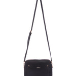 Borsa a tracolla da donna Ecopelle 7181-BLACK Sergio Valentini