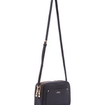 Borsa a tracolla da donna Ecopelle 7181-BLACK Sergio Valentini