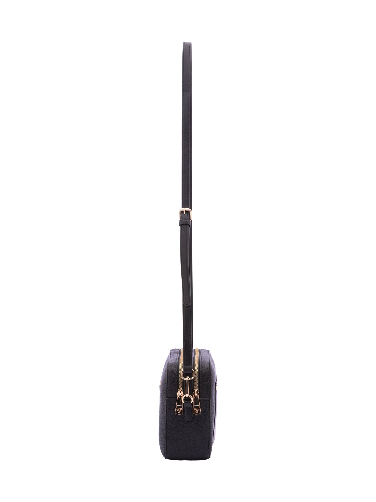 Borsa a tracolla da donna Ecopelle 7181-BLACK Sergio Valentini