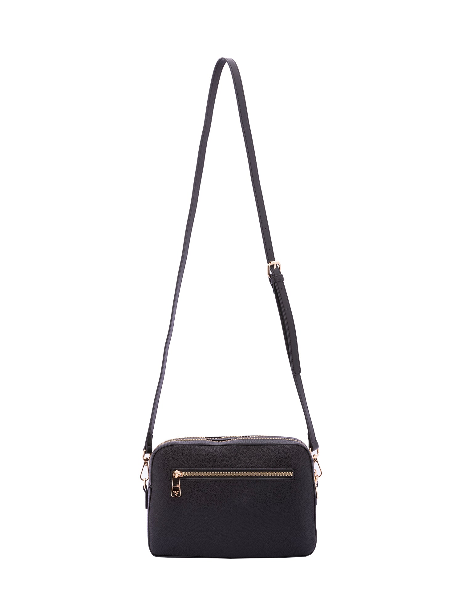 Borsa a tracolla da donna Ecopelle 7181-BLACK Sergio Valentini