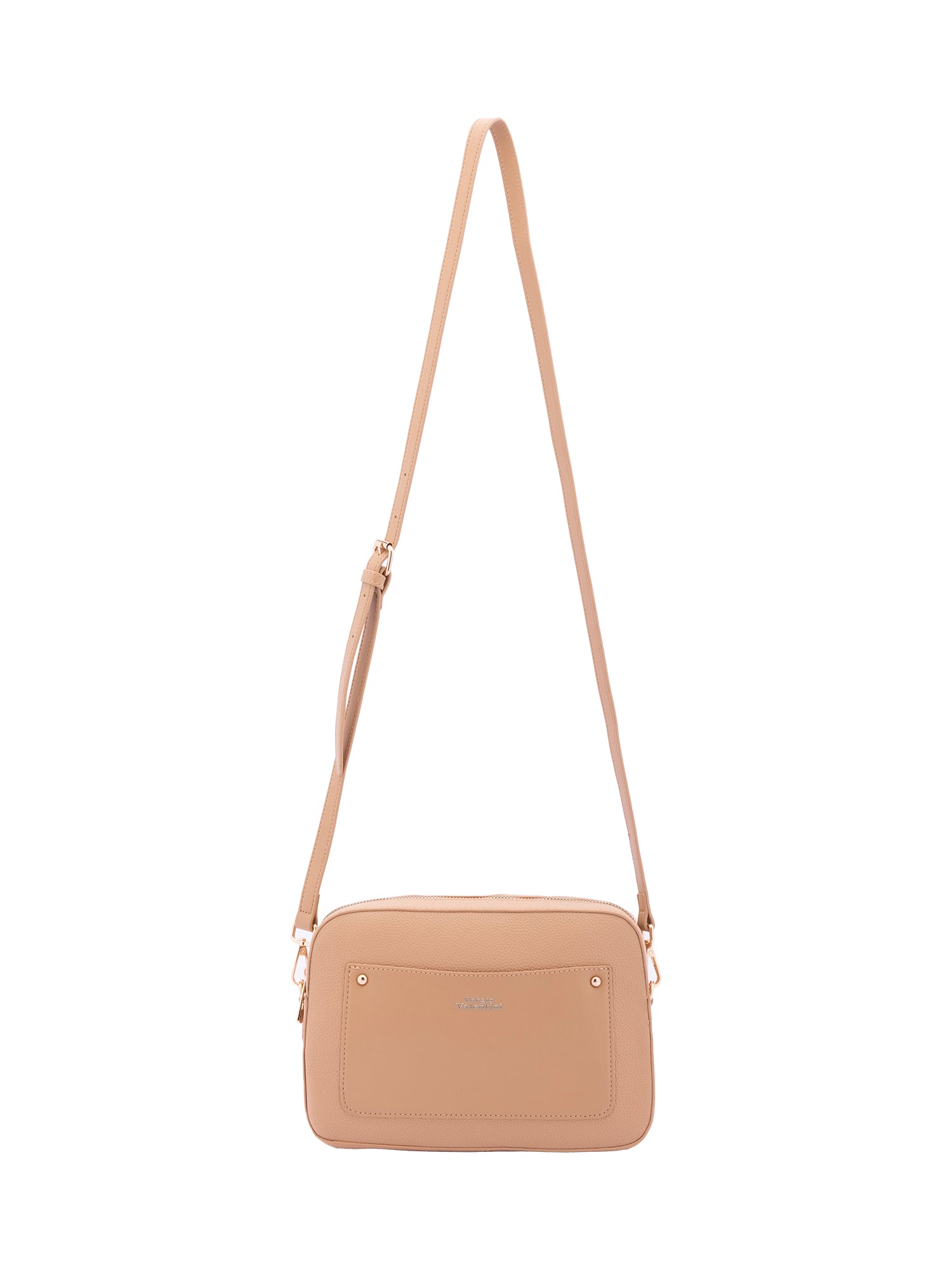 Borsa a tracolla da donna Ecopelle 7181-CHOCO Sergio Valentini