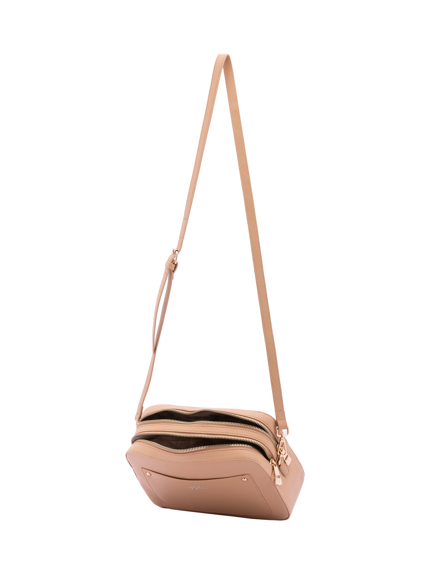 Borsa a tracolla da donna Ecopelle 7181-CHOCO Sergio Valentini