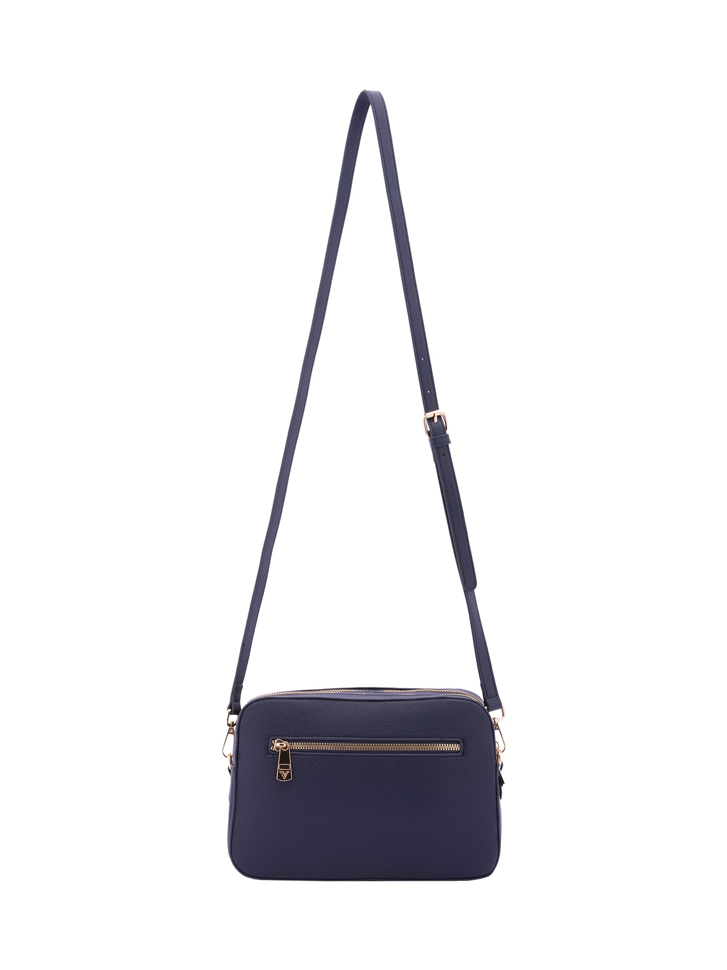 Borsa a tracolla da donna Ecopelle 7181-DARK BLUE Sergio Valentini