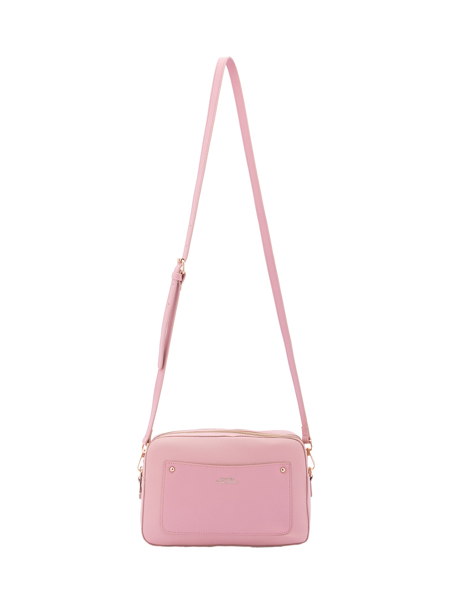 Borsa a tracolla da donna Ecopelle 7181-PINK Sergio Valentini