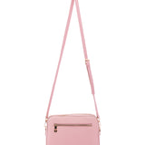Borsa a tracolla da donna Ecopelle 7181-PINK Sergio Valentini