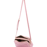 Borsa a tracolla da donna Ecopelle 7181-PINK Sergio Valentini