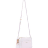Borsa a tracolla da donna Ecopelle 7181-WHITE Sergio Valentini