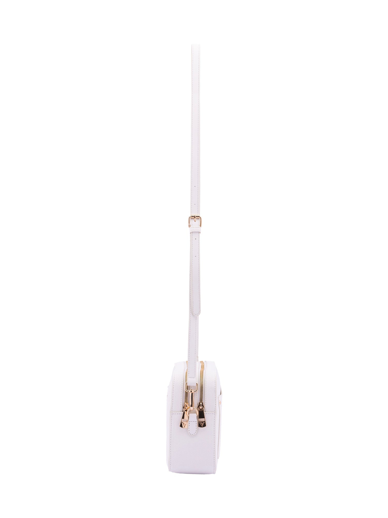 Borsa a tracolla da donna Ecopelle 7181-WHITE Sergio Valentini