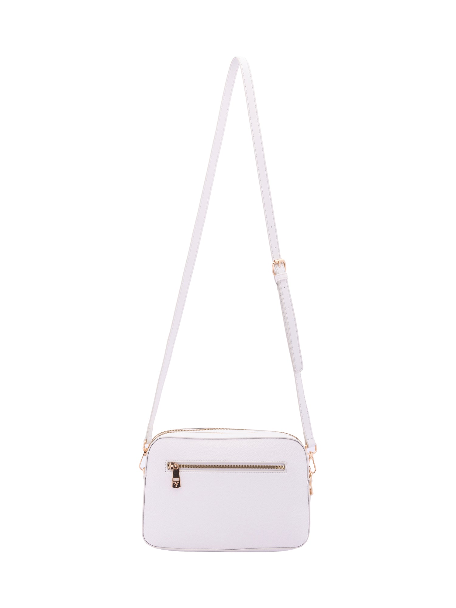 Borsa a tracolla da donna Ecopelle 7181-WHITE Sergio Valentini