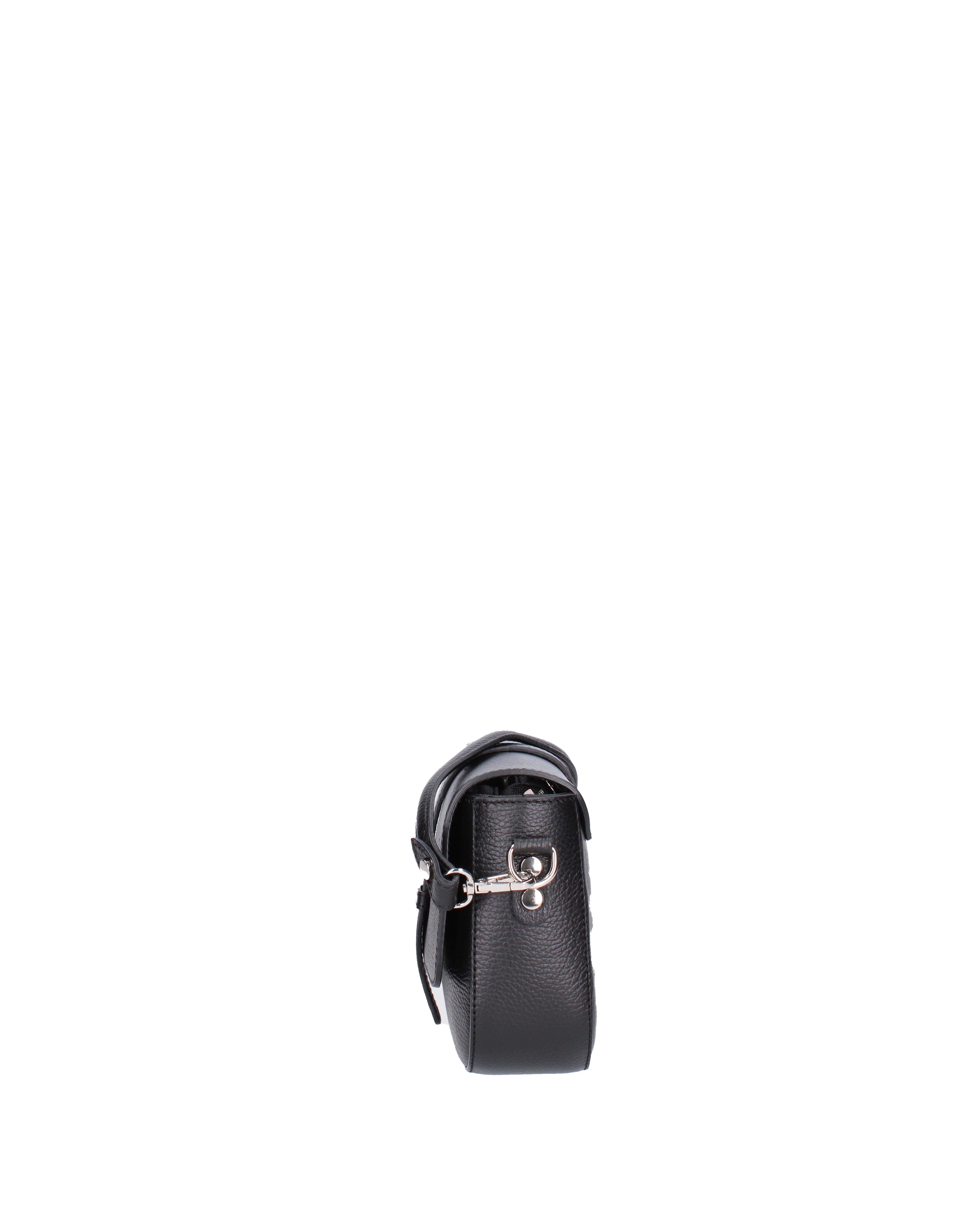 Borsa a tracolla da donna Vera pelle 07203-D28 NERO Roberta Rossi