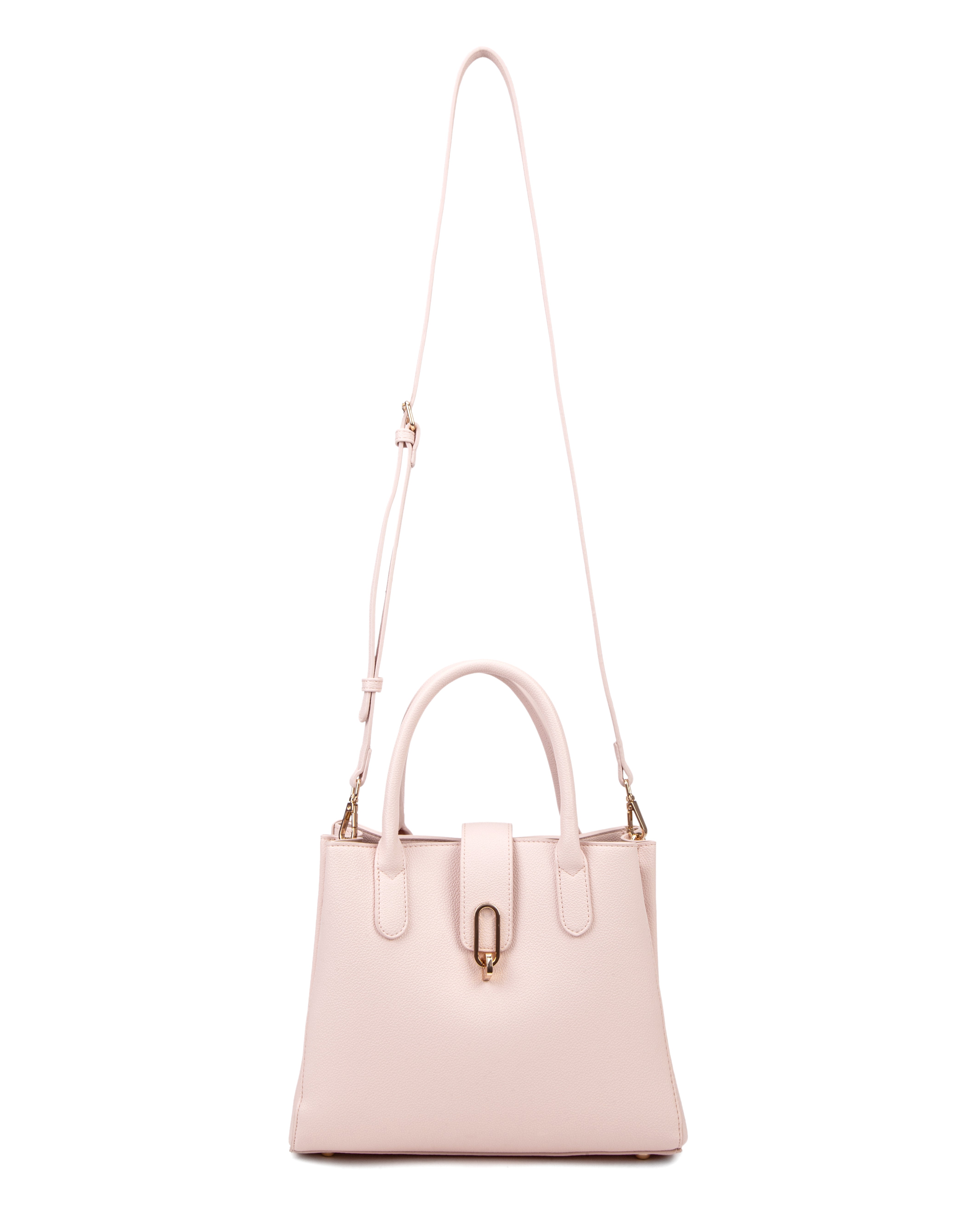 Borsa a mano da donna 100% pelle vegana PU 712-2PT-LIGHTPINK Diana&co