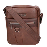 Borsa a tracolla uomo 100% pelle PU PCL3009-COFFEE Northampton Polo Club