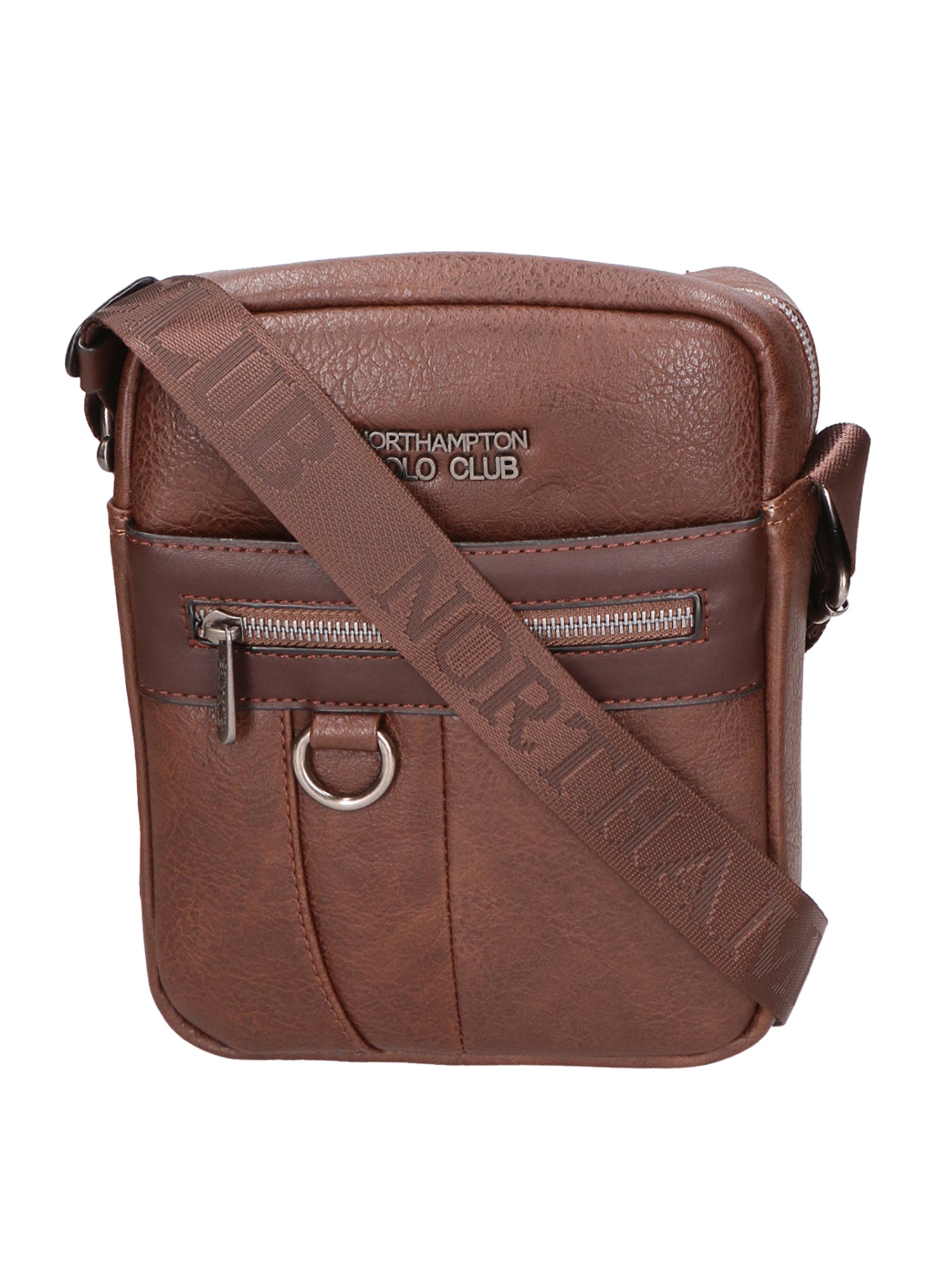 Borsa a tracolla uomo 100% pelle PU PCL3009-COFFEE Northampton Polo Club