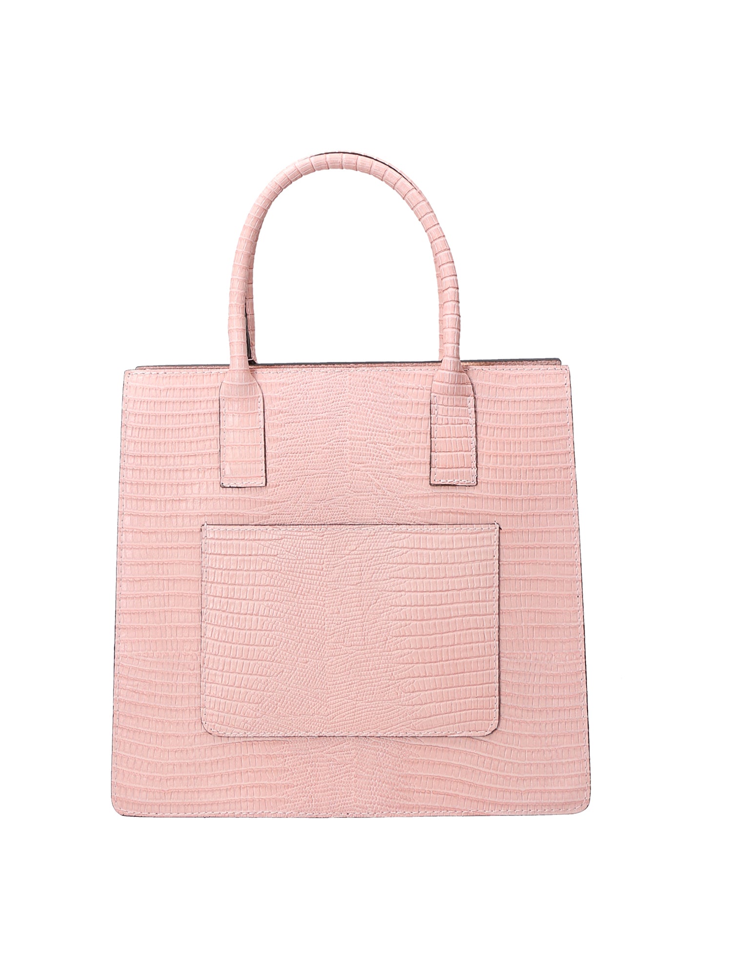 Giulia Borsa a mano da donna Vera pelle effetto cocco 468W-LU13 ROSA BABY Viola Castellani