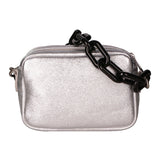 Barbara Borsa a spalla da donna Vera pelle 05706-L001 ARGENTO Gave Lux