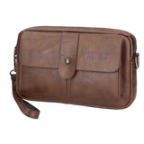 Borsa a tracolla da uomo 100% pelle PU PCL3049-BROWN Northampton Polo Club