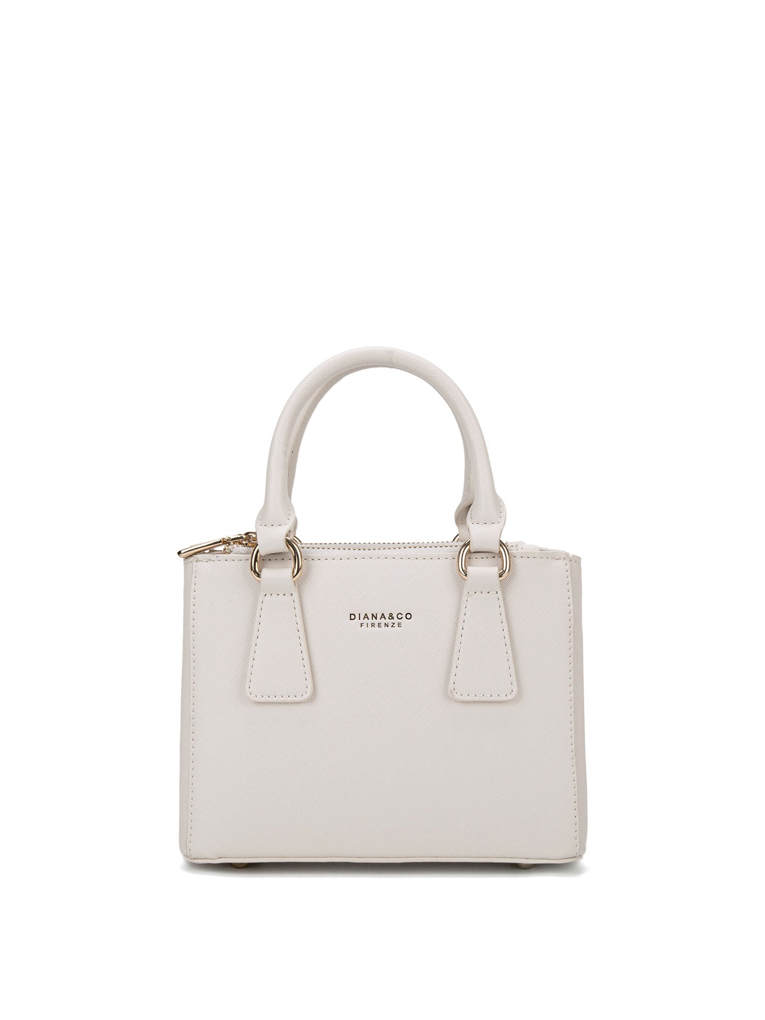 Borsa a mano da donna 100% pelle vegana PU 720-1PT-BEIGE Diana&co