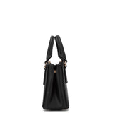 Borsa a mano da donna 100% pelle vegana PU 720-1PT-BLACK Diana&co