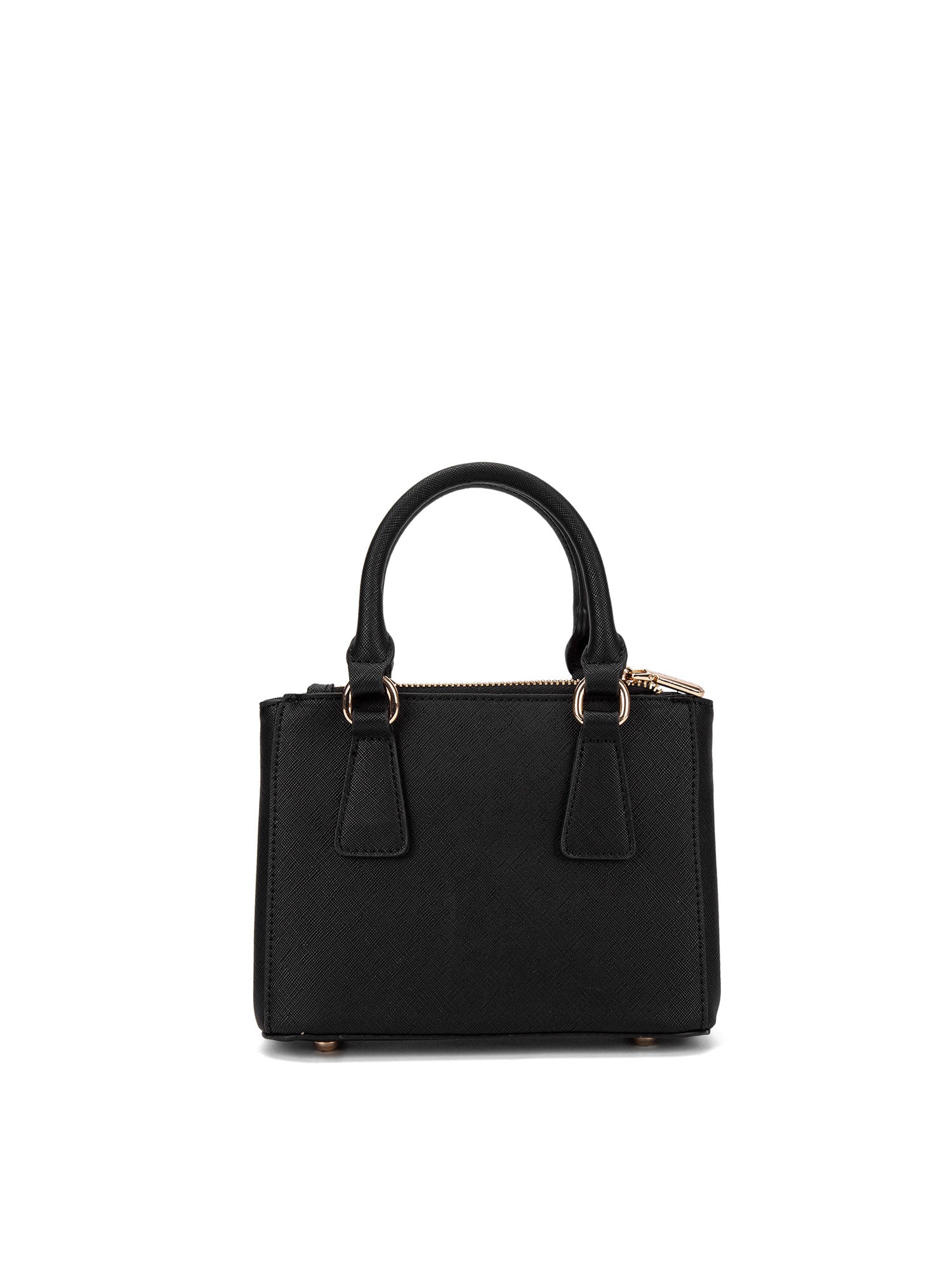 Borsa a mano da donna 100% pelle vegana PU 720-1PT-BLACK Diana&co