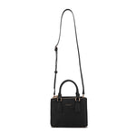 Borsa a mano da donna 100% pelle vegana PU 720-1PT-BLACK Diana&co
