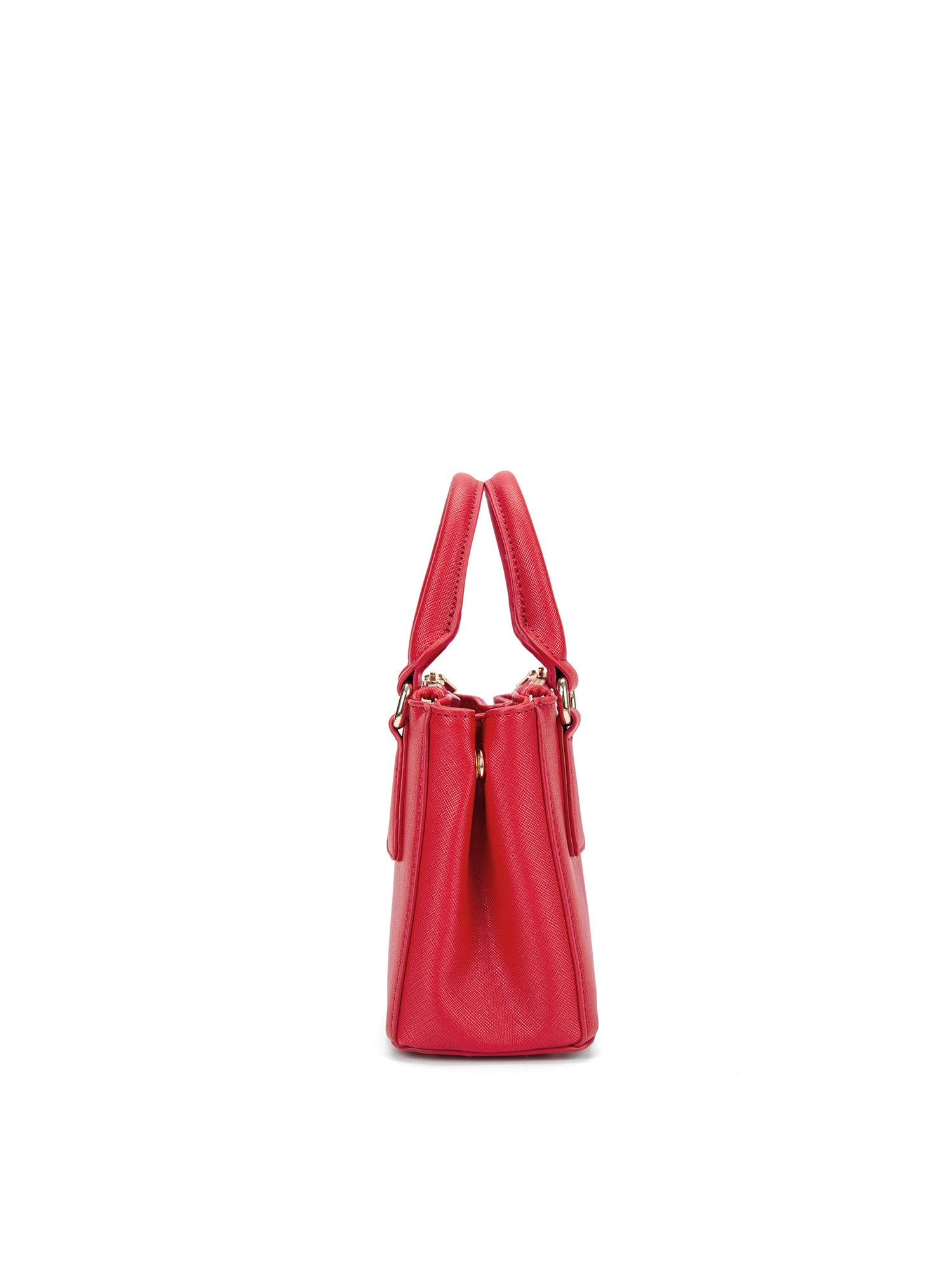 Borsa a mano da donna 100% pelle vegana PU 720-1PT-RED Diana&co