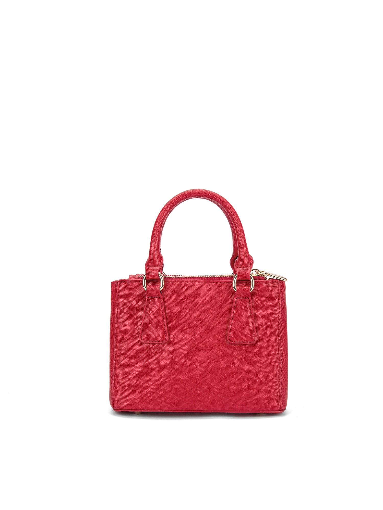 Borsa a mano da donna 100% pelle vegana PU 720-1PT-RED Diana&co