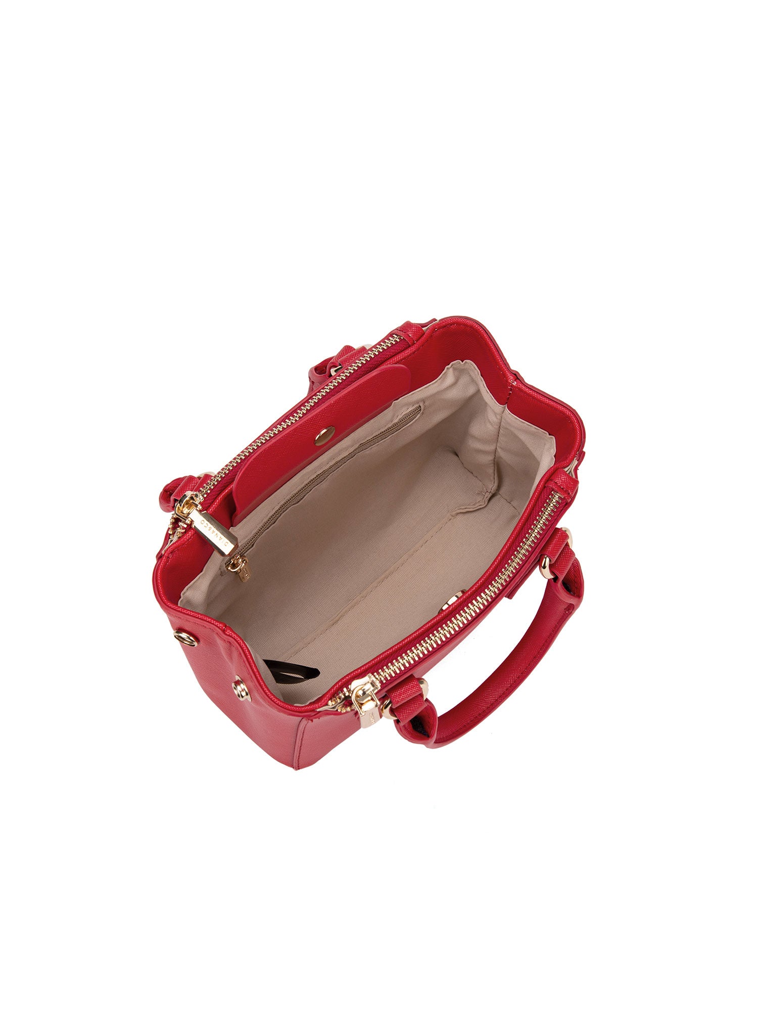 Borsa a mano da donna 100% pelle vegana PU 720-1PT-RED Diana&co