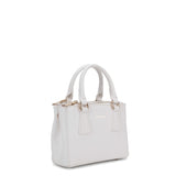 Borsa a mano da donna 100% pelle vegana PU 720-1PT-WHITE Diana&co