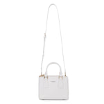 Borsa a mano da donna 100% pelle vegana PU 720-1PT-WHITE Diana&co