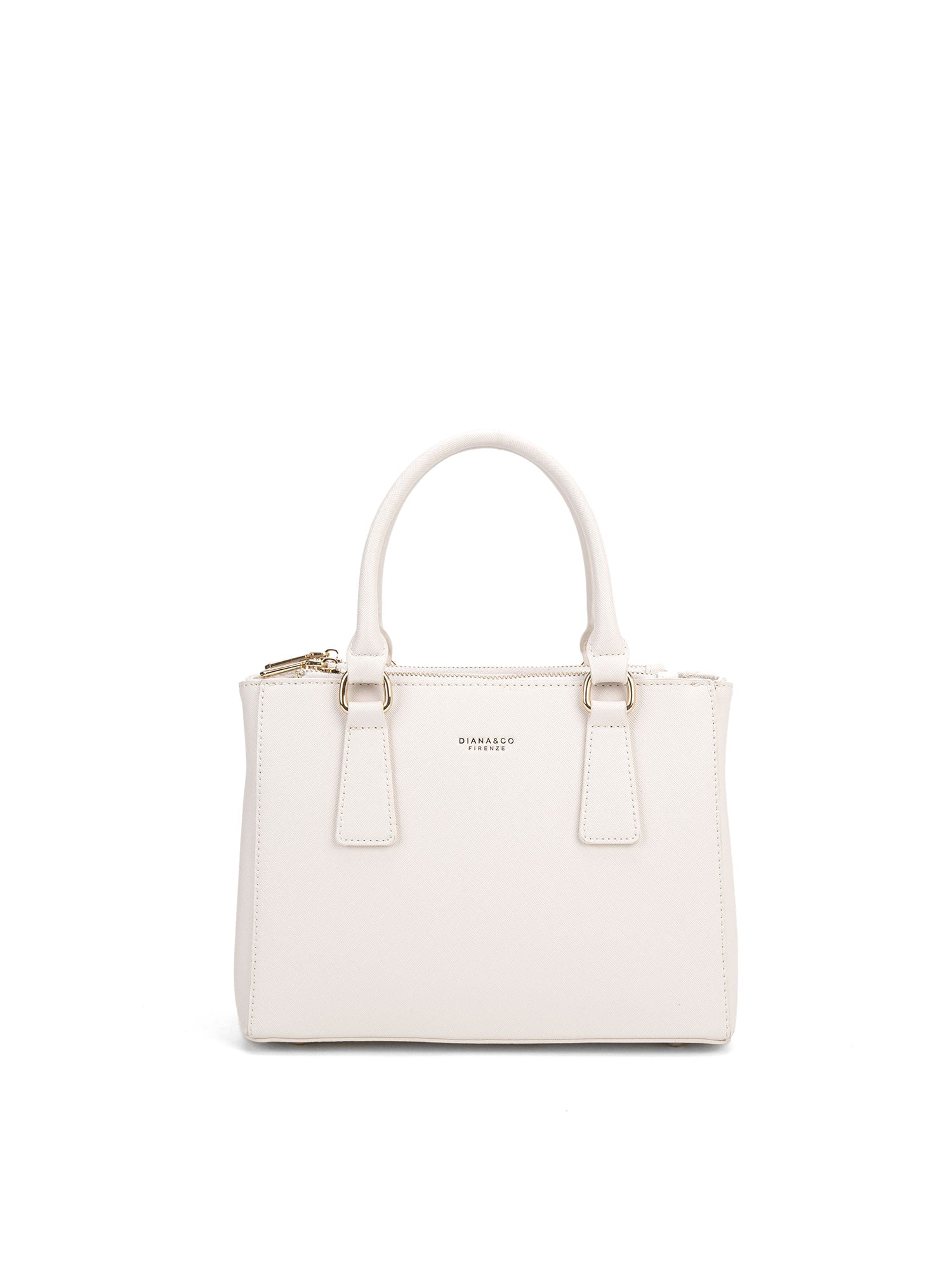Borsa a mano da donna 100% pelle vegana PU 720-2PT-BEIGE Diana&co