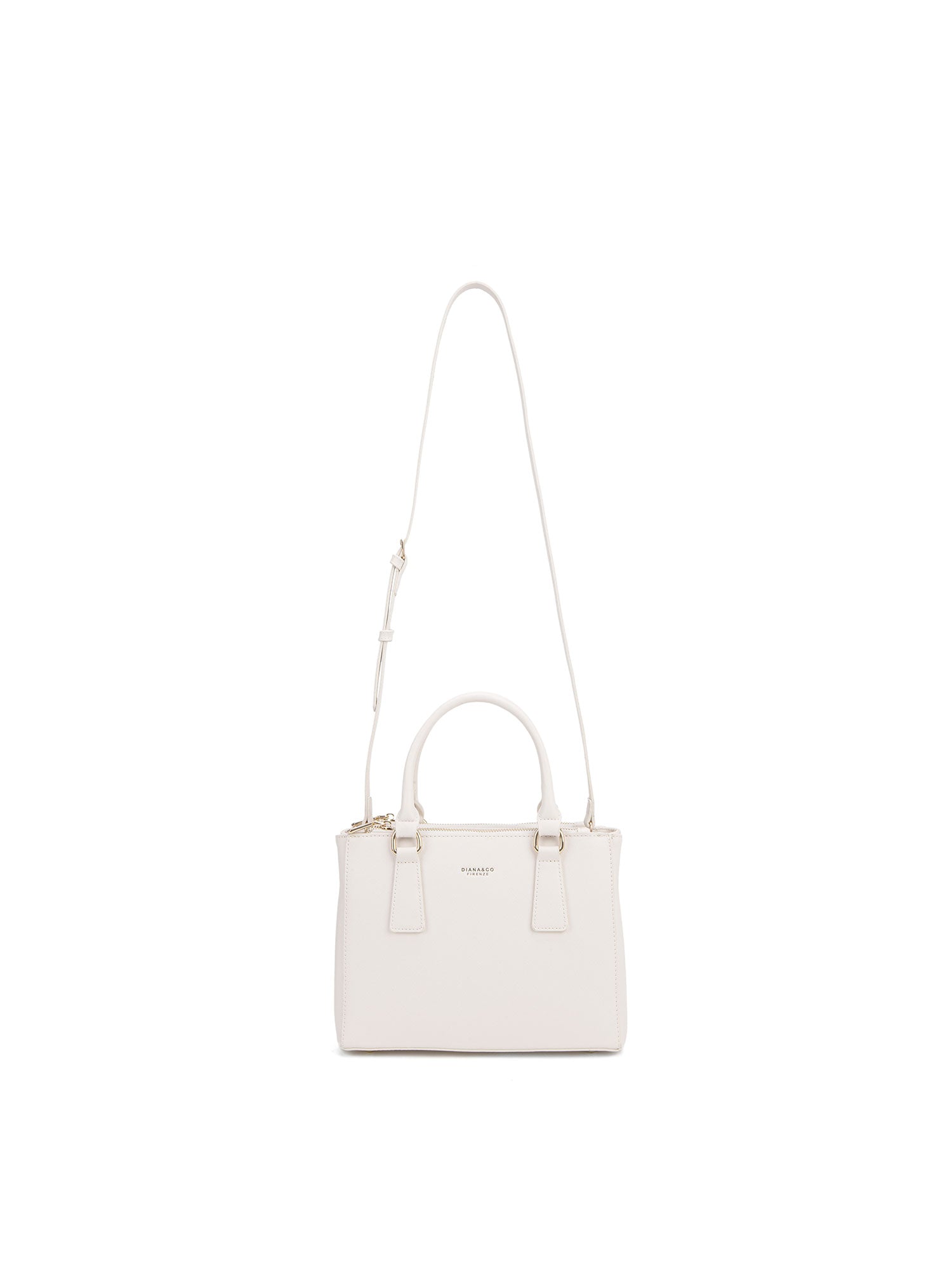 Borsa a mano da donna 100% pelle vegana PU 720-2PT-BEIGE Diana&co