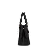 Borsa a mano da donna 100% pelle vegana PU 720-2PT-BLACK Diana&co