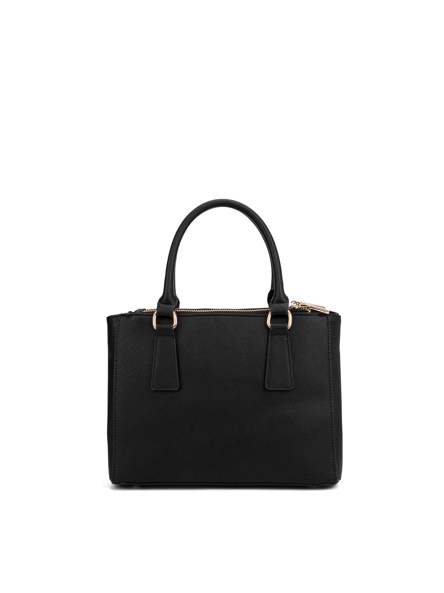 Borsa a mano da donna 100% pelle vegana PU 720-2PT-BLACK Diana&co