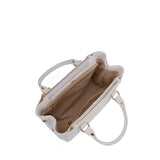 Borsa a mano da donna 100% pelle vegana PU 720-2PT-WHITE Diana&co