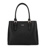 Borsa a mano da donna 100% pelle vegana PU 716-2PT-BLACK Diana&co