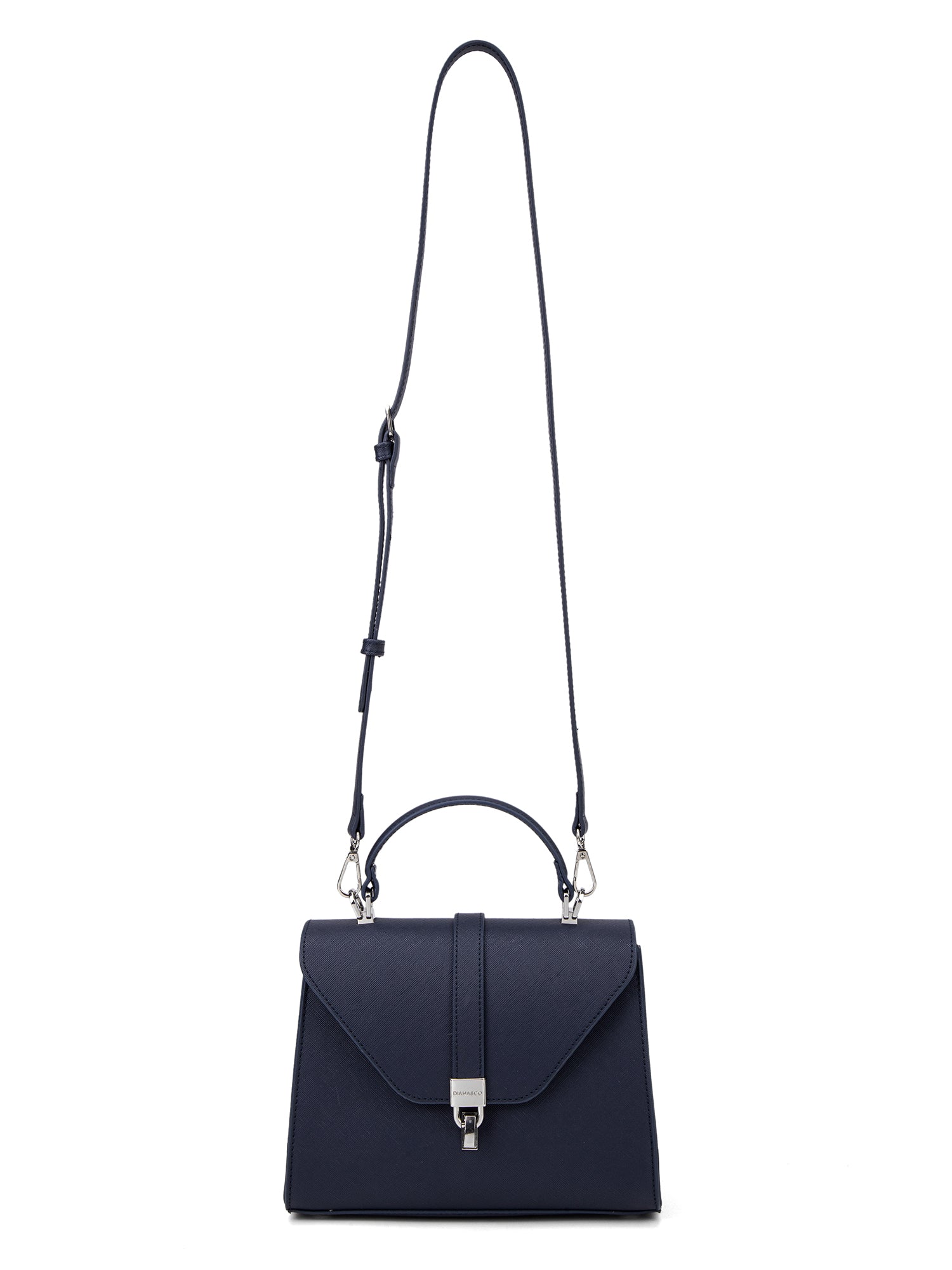 Borsa a mano da donna Ecopelle 722-2PT-NAVY BLUE Diana&co