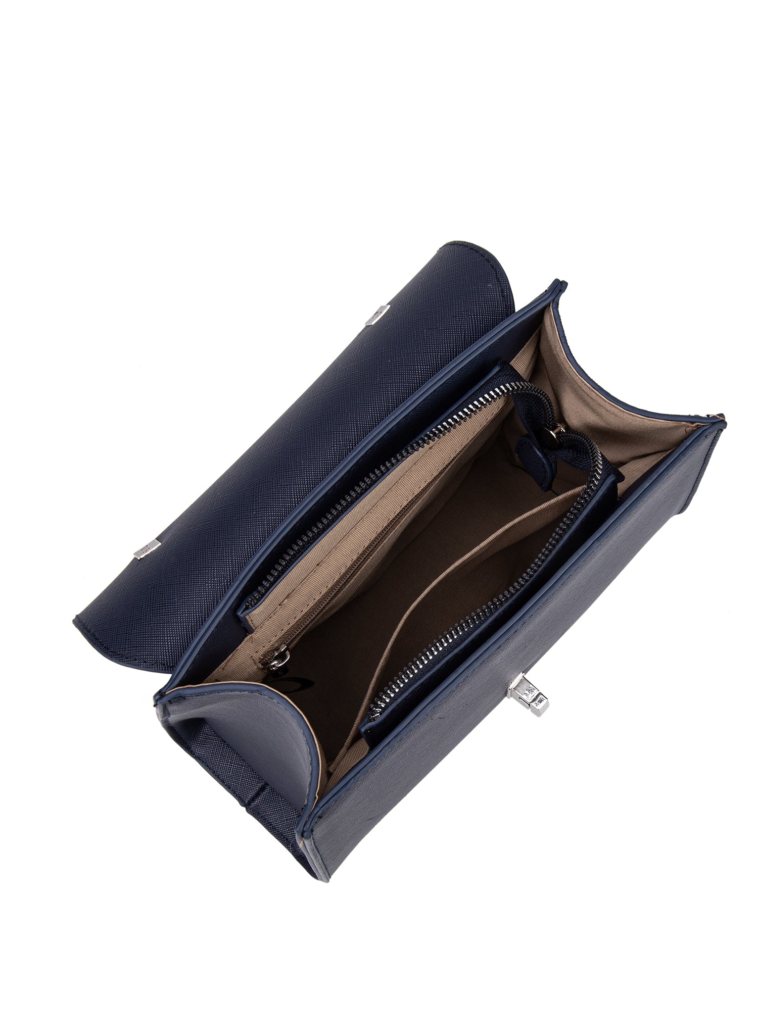 Borsa a mano da donna Ecopelle 722-2PT-NAVY BLUE Diana&co