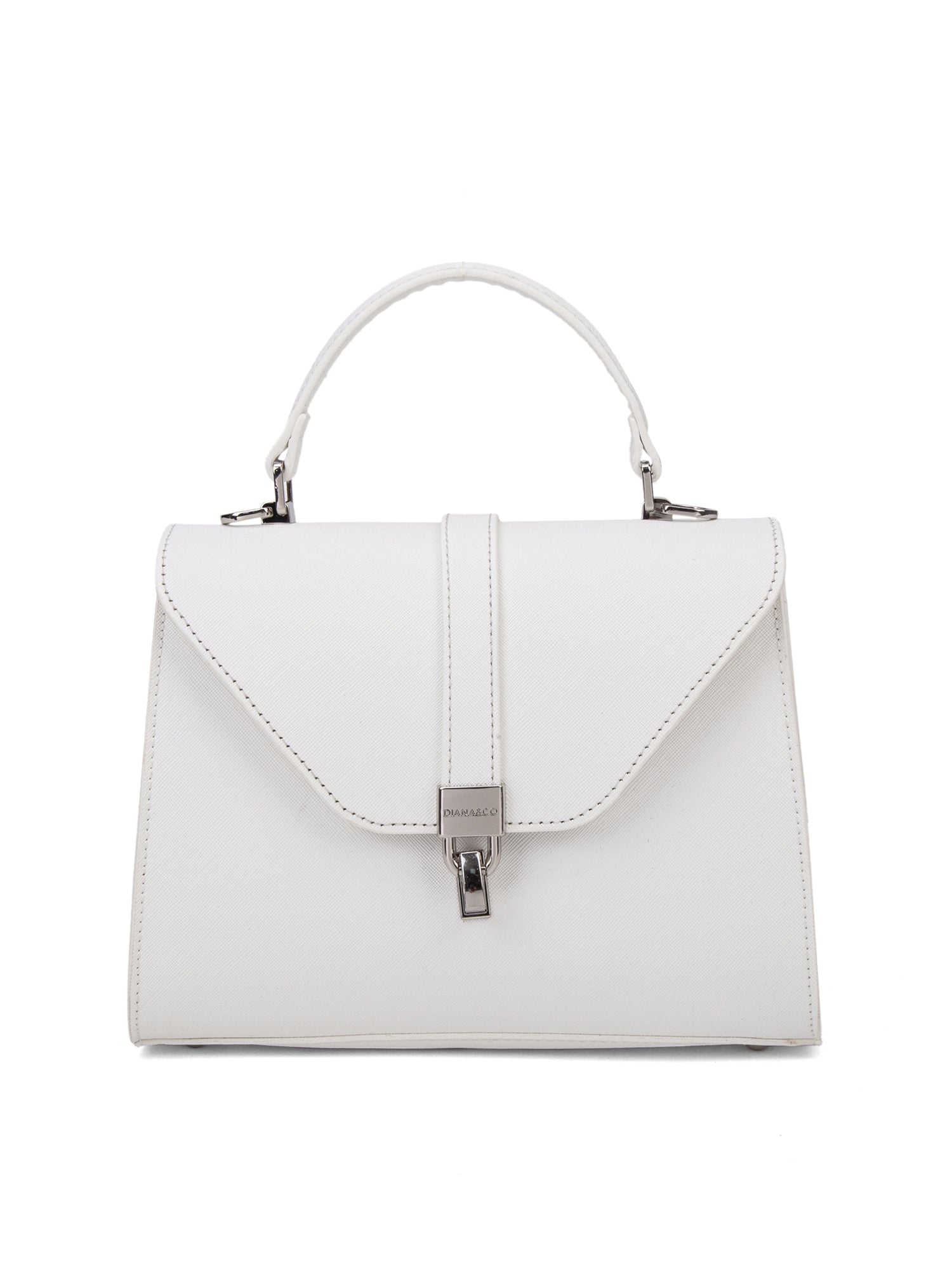 Borsa a mano da donna Ecopelle 722-2PT-WHITE Diana&co