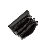 Borsa a mano da donna 100% pelle vegana PU 722-3PT-BLACK Diana&co