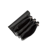 Borsa a mano da donna 100% pelle vegana PU 722-3PT-BLACK Diana&co