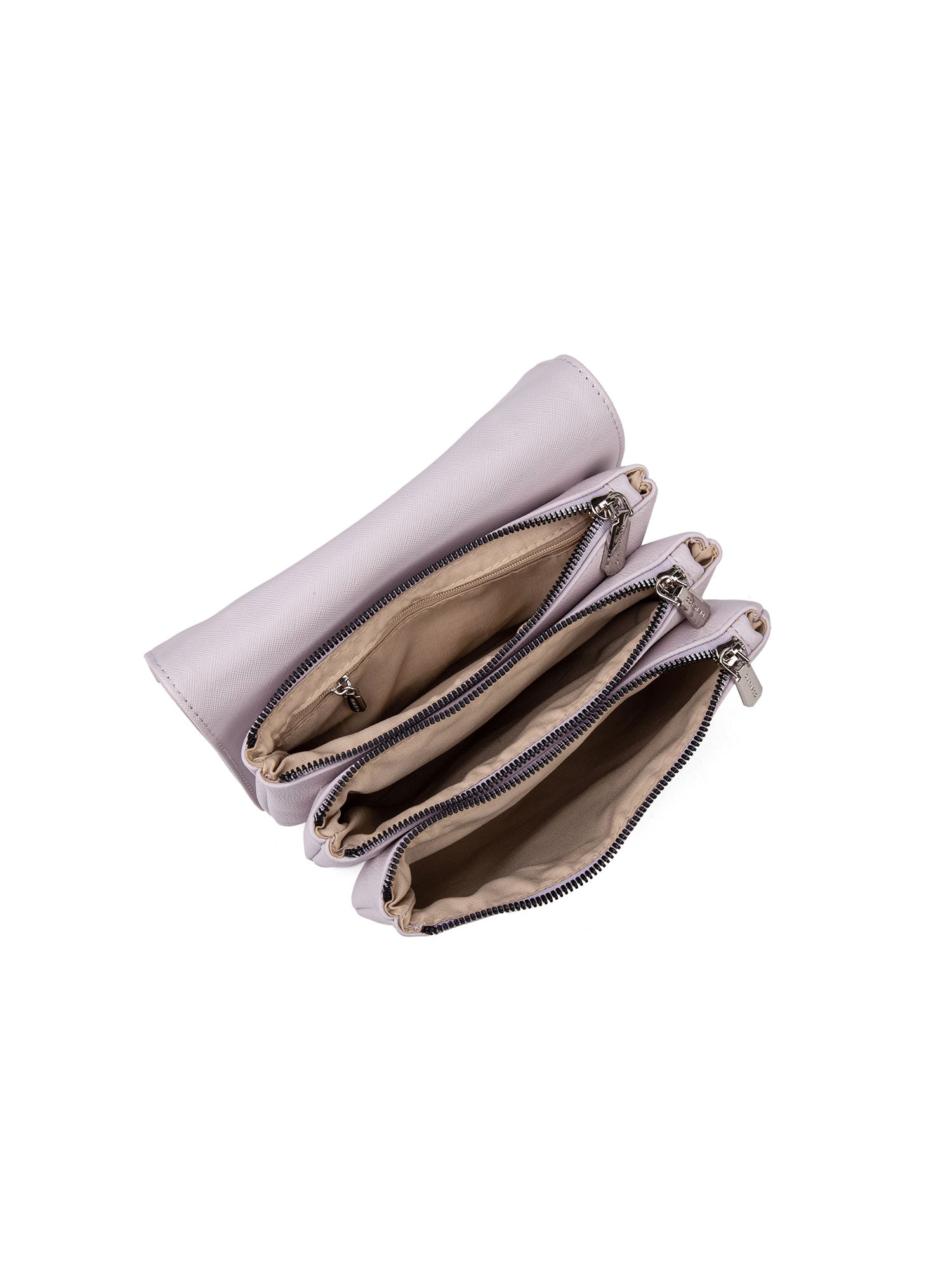 Borsa a mano da donna 100% pelle vegana PU 722-3PT-LILAC Diana&co