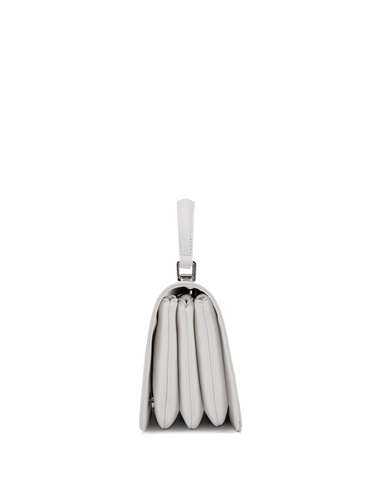 Borsa a mano da donna 100% pelle vegana PU 722-3PT-WHITE Diana&co