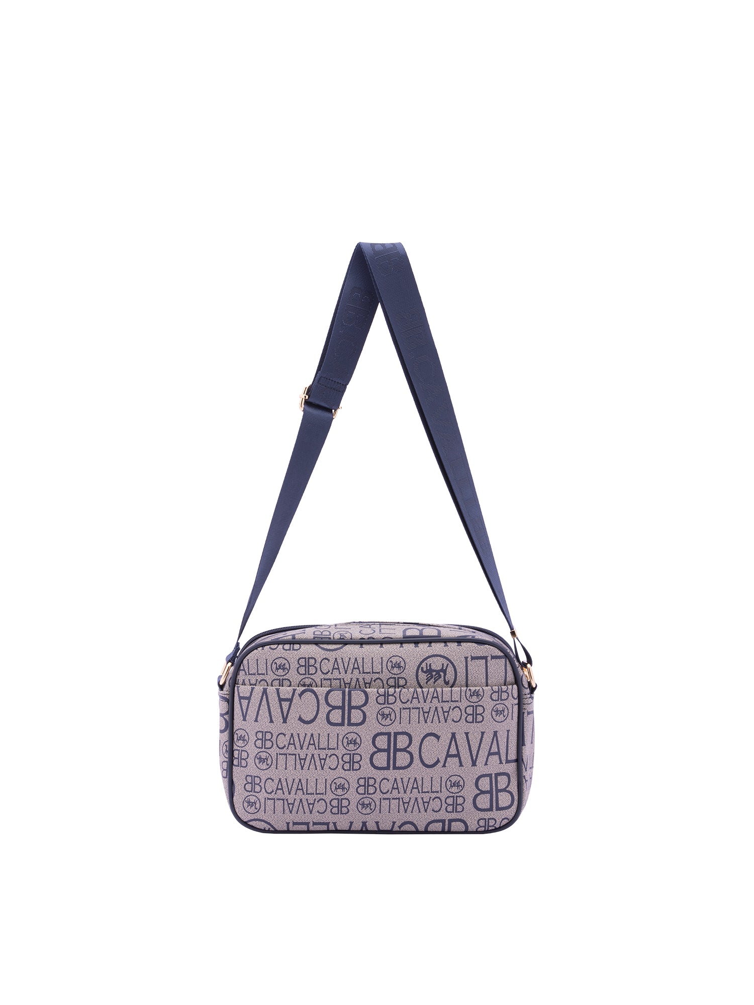 Borsa a tracolla da donna Ecopelle BC1374-BLU B Cavalli