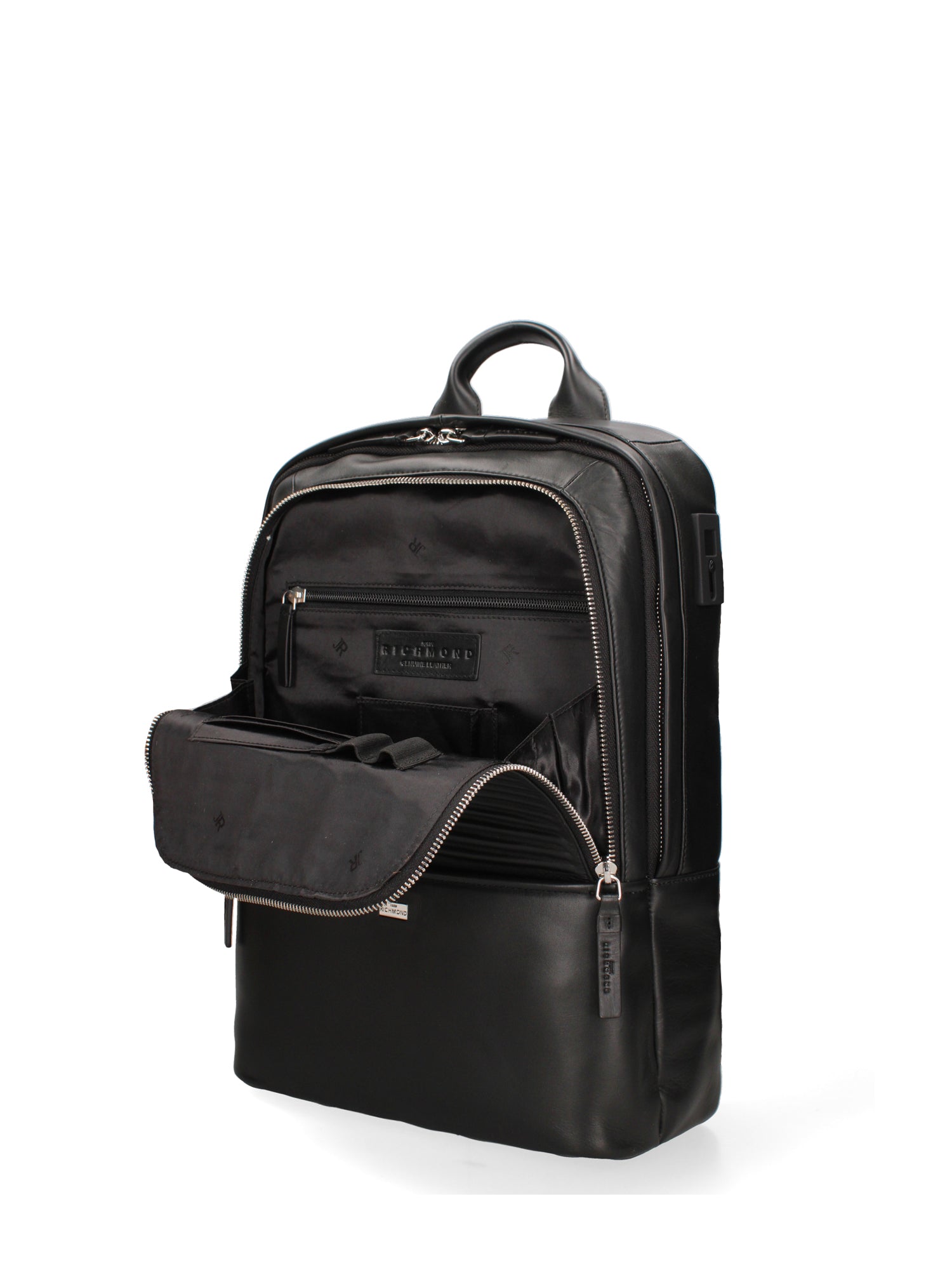 Zaino uomo in vera pelle Casual JR-B112-BLACK John Richmond