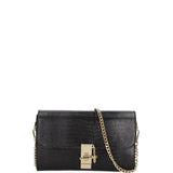 Borsa a tracolla da donna Vera pelle 00734-LU28 NERO Viola Castellani