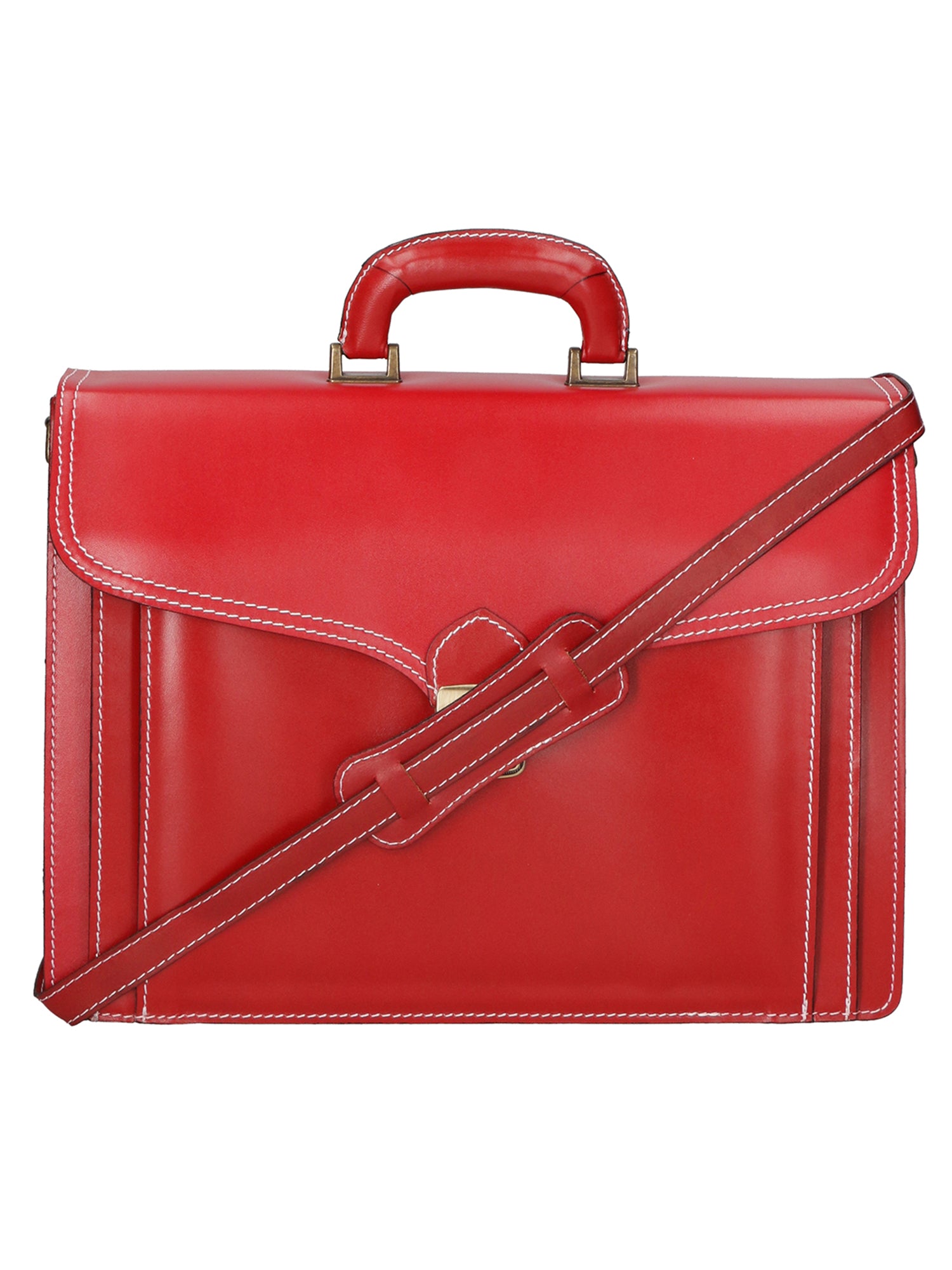 Nevio 7010-ROSSO RED Borsa da lavoro uomo in pelle Gave Lux