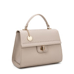 Borsa a mano da donna 100% ecopelle 728-1PT-ALMOND Diana&co