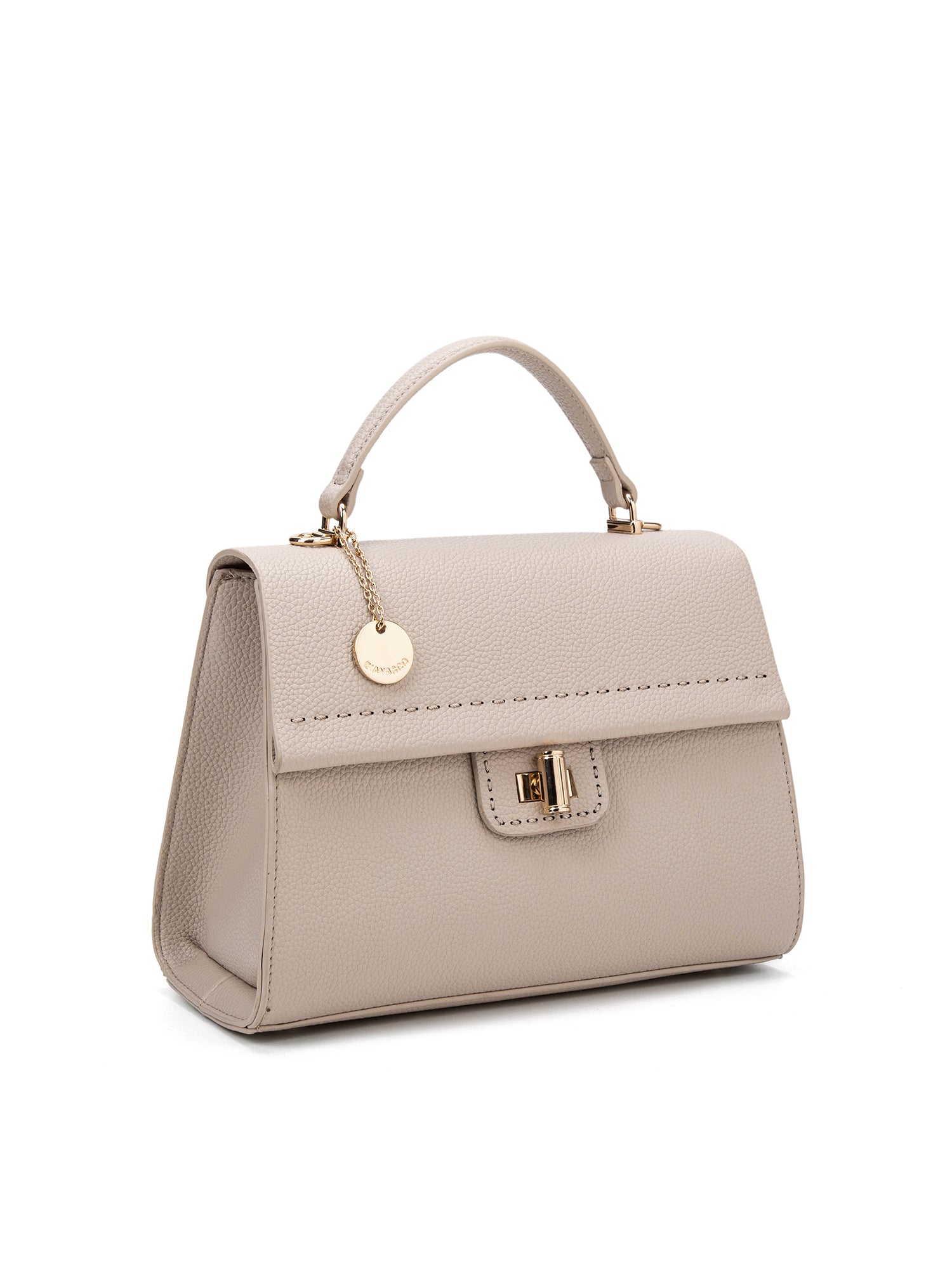 Borsa a mano da donna 100% ecopelle 728-1PT-ALMOND Diana&co