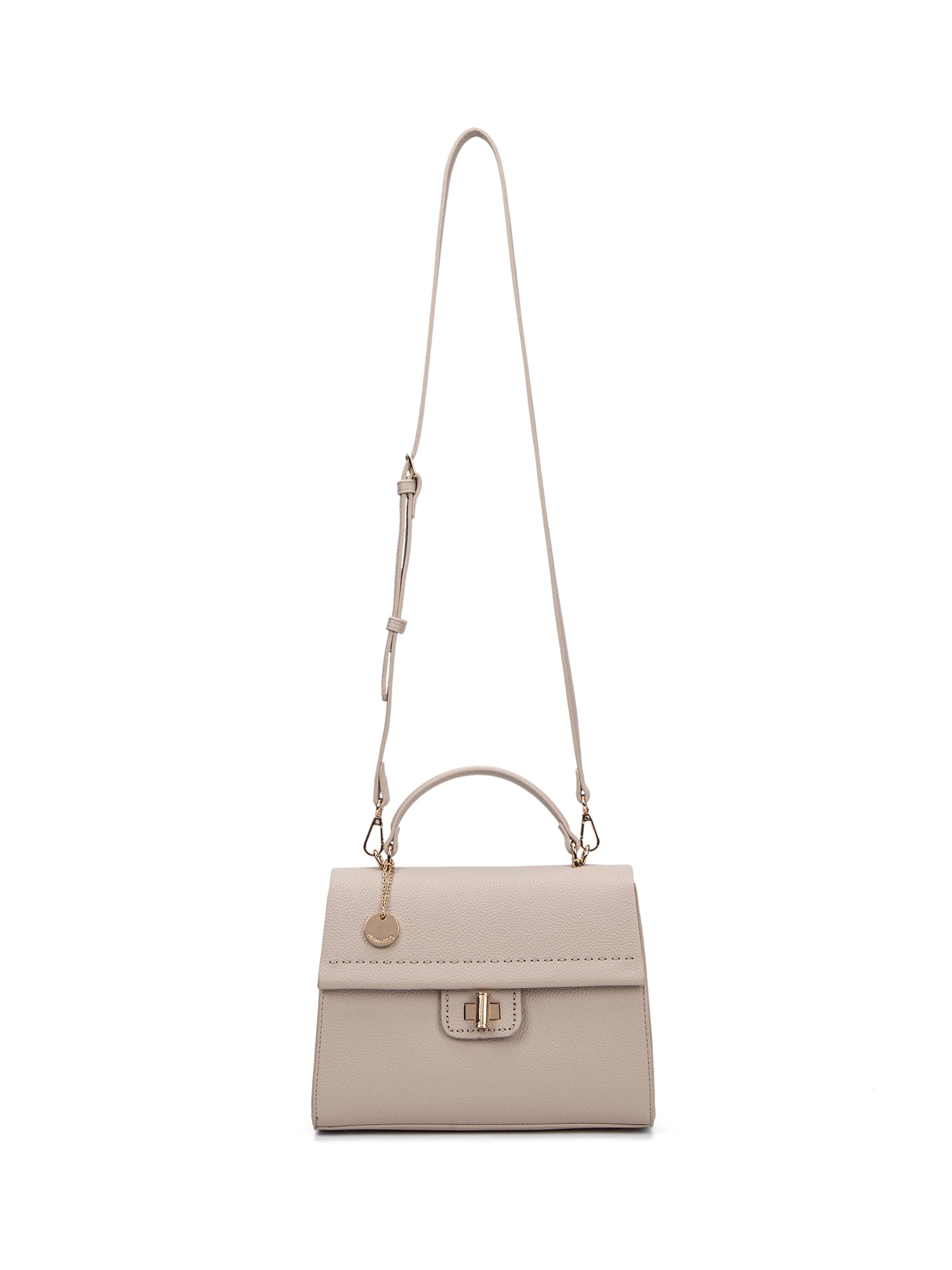 Borsa a mano da donna 100% ecopelle 728-1PT-ALMOND Diana&co